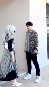 Grey Safira Dress Tenun Terbaru Baju Couple Pasangan Baju Kondangan Baju Prewedding Baju Viral Baju Trend Kekinian