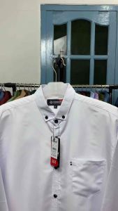Kemeja Polos Pria Putih: Lengan Panjang & Pendek