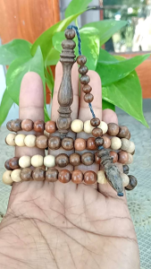 Tasbih kombinasi 3 kayu 8mm 99 butir setigi dewandaru kalimosodo