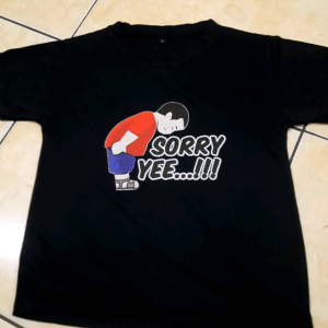 Kaos oblong anak-anak sorry yee gemoy buat usia 2-10 tahun