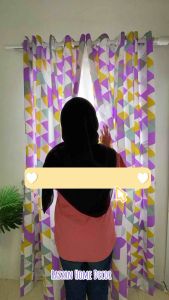 (PROMO GORDEN) Gorden Gordeng Tirai Hordeng motif piramid ungu High Quality |