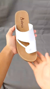 alesa - Sandal Wanita Kekinian Model Jepit Jempol Alina Sandal Kulit Sintetis Lembut Stylish