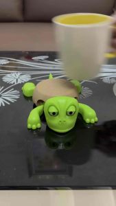 Đế lót ly hình rùa in 3D chịu nhiệt mở mắt tự động Đồ uống động vật chống trượt cách nhiệt vui nhộn Giy Diy