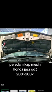 Peredam Panas & Suara Kap Mesin Mobil Honda Jazz GD3 2001-2007