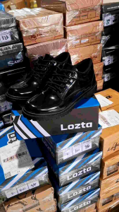 LOZTA Sepatu Pria Kulit Mengkilap Pantofel Formal Kerja Kantor Karet Empuk Classic 01 Series