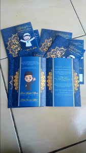 100pcs 50 pcs undangan khitan fullcolor