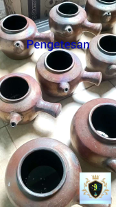 PANCI JAMU GERABAH TANAH LIAT 25 LTR / TEKO MASAK JAMU KRIUK REBUS KENDI JAMU TRADISIONAL TEMBIKAR JAWA ETNIK KLASIK UNIK SAM CORP
