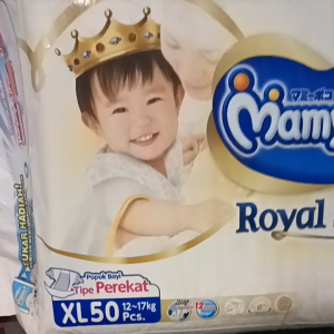 Mamy Poko Royal Soft Organic Catton Perekat - XL isi 50 pcs