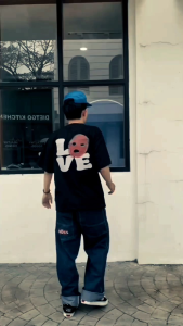 Aztecass T-shirt Oversize Love - Black