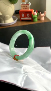 Jade bangle 56.8mm singapore local seller 缅甸天然翡翠a货手镯