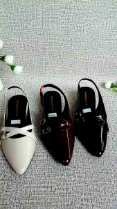 Sandal Hels Wanita Mules Terbaru 3cm Gesper Sialng