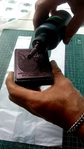 STEMPEL CUP PLASTIK PERMANEN ANTI AIR