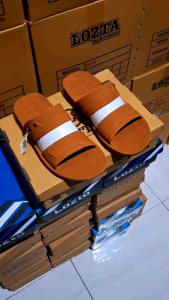 LOZTA Sandal Kasual Pria Kulit Matte Anti Slip