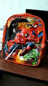 TAS SEKOLAH ANAK LAKI-LAKI TK LED KARAKTER MARVEL BATOK TIMBUL (3D) TERBARU