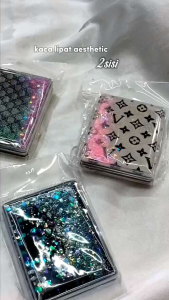 Cermin Rias makeup lipat/Kaca karakter / Kaca saku mini