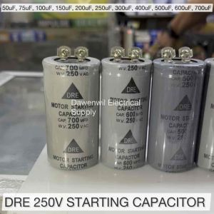 DRE 250V Starting Capacitor | 50uF - 700uF