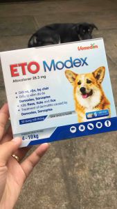 [1viên có hộp] Eto Modex 4-10kg giúp hết ve bọ chét bọ nhảy trên chó.