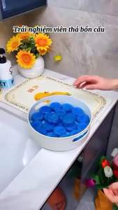 Gói 10 Viên Tẩy Bồn Cầu Toilet Xả Bồn Cầu Khử Mùi Diệt Khuẩn Tẩy Sạch Bám Bẩn Không Gây Mùi Hôi Độc Hại