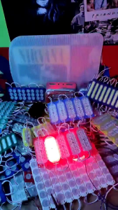 Lampu kedip ultrasonic 12 mata 12 volt 24 volt kedip otomatis isi 5 pcs led nyala kedip lampu variasi truk bus motor mobil