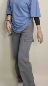 Celana Jeans Cargo Wanita Panjang Highwaist Straight Loose Dewasa Jumbo Korean Style Terbaru