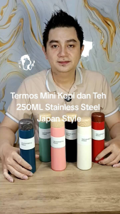 Termos Mini Pocket Tumbler Stainless Steel Vacuum Japanese Style 150ml & 250ml Anti Tumpah