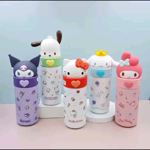 BOTOL MINUM SANRIO 350 ML / BOTOL MINUM HELLO KITTY / BOTOL STAINLESS KUROMI / THERMOS LOTSO / BOTOL CINNAMOROLL