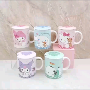 CANGKIR KERAMIK SANRIO / SET GELAS KERAMIK POCHACCO / CANGKIR MELODY KUROMI / GELAS POMPURIN / GELAS KERAMIK SANRIO