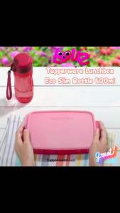 Tupperware Slim Eco Bottle 500ml with Strap - 1pc or Set
