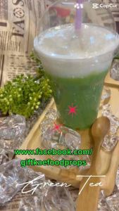 โมเดลขาเขียว (ขนาดแก้ว16ออนซ์) วัสดุผลิตจากเทียนเจล