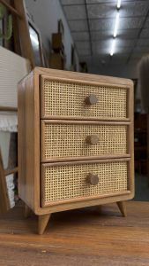 กล่องไม้สัก บุหวายแท้ สูง 30 x กว้าง 22 x ลึก 12 cm. (ประกอบแล้ว) กล่องเก็บของ กล่องใส่เครื่องประดับ กระทัดรัด งานสวยละเอียด