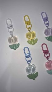 Tulipea Tulip Flower Keychain Gantungan Kunci Tas Bunga Resin Clay Bagcharm Gantungan Tas Bag Charm