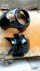 Batok Depan & Belakang Scoopy Karbu Karbon Forget