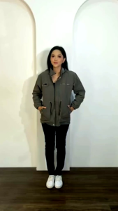 jaket parka wanita\bahan kavas\tebal