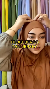 Hijab Bergo Jersey Tali Jilbab Instan Khimar Jersey Non Pet