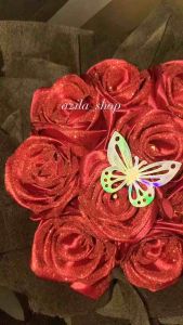 BUKET BUNGA PITA SATIN GLITER MODEL TERBARU tulisan dan kupu BUKET GRADUATIONULANG TAHUNHARI GURUHARI IBUWEDDINGANNIVERSARRY