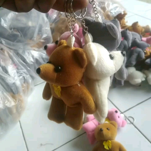 Boneka Teddybear Mini & Aksesoris Gantungan Kunci: Souvenir Hadiah Unik