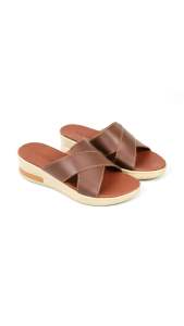 Sandal wanita wedges-01 size 36-40 hitam coklat cream fashion cewek sendal hak kerja kantor kasual