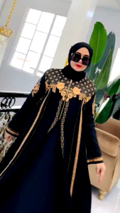 Gamis Abaya Turkey Jersey Mix Ceruty Terbaru Mayra