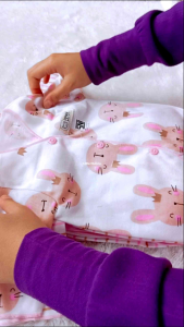 Baju Bayi Newborn 0-3 Bulan 18 PCS Paket Baju & Celana Bayi Pinky Bunny Series