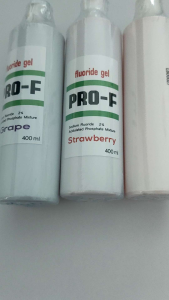 PRO-F Fluoride Gel400g. 4 flavor :Orange/Grape/Strawberry exp 07/2026