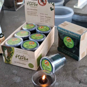 เทียนตะไคร้ไล่ยุง 2oz จุดได้ 6-10 ชม.ต่อ 1 ชิ้น