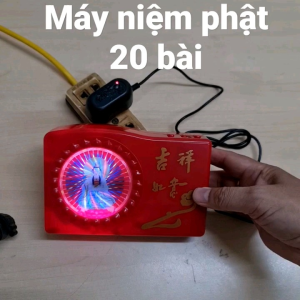 Máy Niệm Phật 20 Bài Có Đèn Phật Quan Âm Phát Sáng