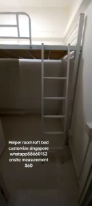 Helper room loft bed customize singapore