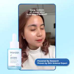 Wardah Lightening Serum Ampoule 30ml Original BPOM Serum Untuk Wajah Sensitif Mencerahkan