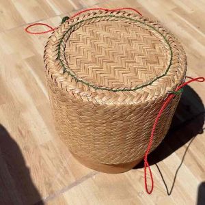 กระติ๊บข้าวเหนียววัสดุจากต้นคล้า ขนาดกลาง กระติ๊บข้าว กระติ๊บข้าวเหนียว - Lazada