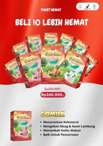 Gomilk Paket Reseller 10 Box Kemasan 200gr