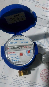 Đồng hồ đo chỉ số nước căn hộresort...Komax Hàn Quốc DN15 đã kiểm định tại TPHCM