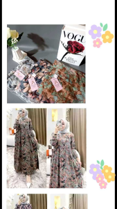 Midi Dress Rayon Premium/Bumil/Busui