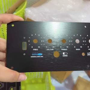 เพลทลำโพงบูลธูทZK-HT21 (สวิชต์เปิดปิด16มิล)ย้ายวัตแบตดิจิตอล(ช่อง5*25)คอมโพสิตสีดำหนา3มิลพร้อมเซาะหลัง