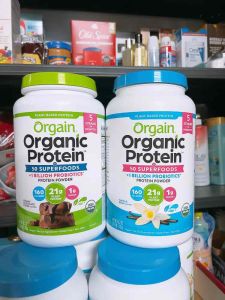 [ EXP: 03/ 2028 ] Orgain Organic Protein Powder Vanilla / Chocolate 1.2kg Mỹ.